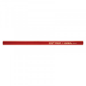 Lyra - Creion de tamplar 333 oval rosu 24cm [4332103]