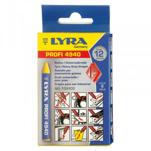 Lyra - Creta galbena pentru anvelope 4940, 12 bucati [4940007]