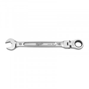 Milwaukee - Cheie combinata Max Bite cu clichet si cap pivotant, 18mm [4932480191]