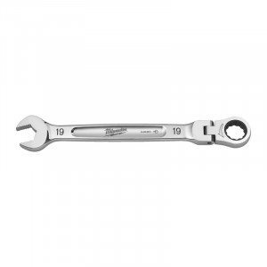 Milwaukee - Cheie combinata Max Bite cu clichet si cap pivotant, 19mm [4932480192]