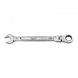 Milwaukee - Cheie combinata Max Bite cu clichet si cap pivotant, 22mm [4932480195]