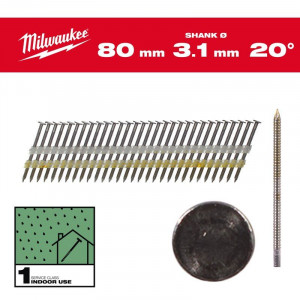 Milwaukee - Cuie cap rotund, Ø 7.4, lungime 80 mm, tija inelata [4932492589]