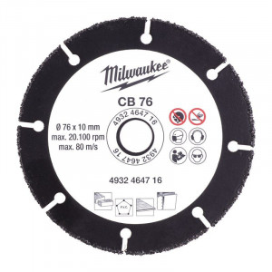 Milwaukee - Disc de taiat universal cu carbura 76mm [4932464716]
