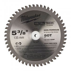 Milwaukee - Disc fierastrau circular 135x1.6x20mm, 50 dinti [48404075]