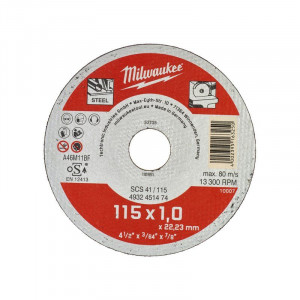 Milwaukee - Disc pentru taiat metal Contractor 115x1mm, 200 bucati [4932451475]