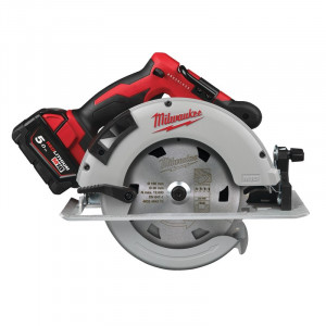 Fierastrau circular de mana Milwaukee M18 BLCS66-502X, 190mm, 18V, cu acumulator