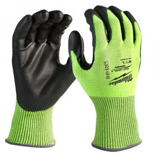Milwaukee - Manusi de protectie de inalta vizibilitate rezistente la taiere, nivel 4, mas. XL/10 [4932479929]