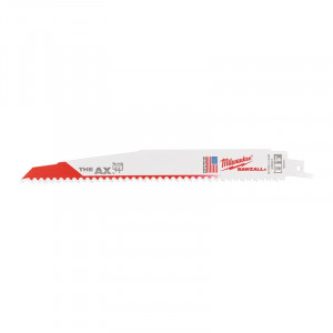Milwaukee - Panza fierastrau sabie Heavy Duty Ax, 230 mm, 5 dinti per inch, 25 bucati [48008026]