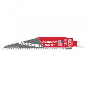 Milwaukee - Panza fierastrau sabie Heavy Duty Wrecker cu dinti din carbura, 150 mm, 6 dinti per inch [48005241]