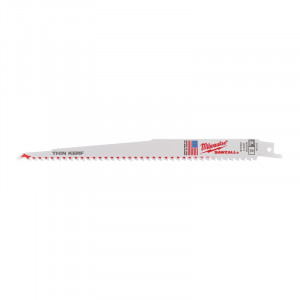 Milwaukee - Panza fierastrau sabie Sawzall Thin Kerf, 230 mm, 5 dinti per inch, 50 bucati [48016036]