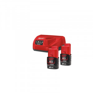 Set 2 acumulatori si incarcator Milwaukee M12 NRG-202
