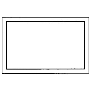No Name - Indicator gol 250x150mm alb-negru [4317784368179]