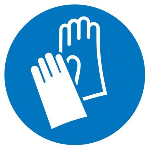 No Name - Indicator obligatoriu din aluminiu 200mm, folositi protectie pentru maini [4044589007643]