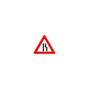 No Name - Indicator triunghi atentie drum ingustat pe dreapta, 900mm, folie RA1 [4251783601816]