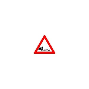 No Name - Indicator triunghi atentie nisip 900mm, folie RA1 [4251783602943]