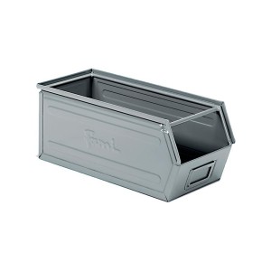 No Name - Organizator otel dimensiune 3P4, gri RAL7000, 200x500x200mm [8052787281037]