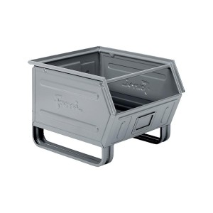 No Name - Organizator otel dimensiune 5P4, gri RAL7000, 450x520x390mm [8055719784941]