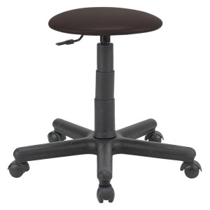 No Name - Scaun pivotant Goliath, 395-530mm, piele artificiala, negru, cu roti [4332163702856]