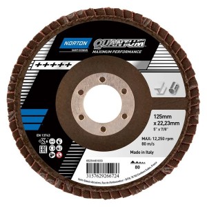 NORTON - Disc lamelar QUANTUM, 125mm, P80 [66254461033]