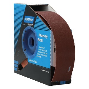 NORTON - Rola abraziva R222, 50mm, 25m, P120 [63642531814]
