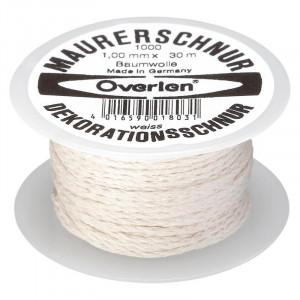 Overmann - Snur bumbac 1mm/30m alb [100001000100300AA]