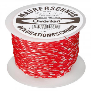 Overmann - Snur de trasare PP 1.7mm x 50m rosu [008501700300500AA]