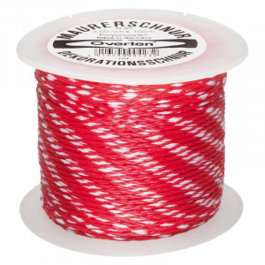 Overmann - Snur de trasare PP 2.0mm x 100m rosu [008502000301000AA]