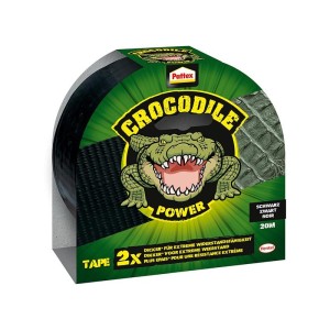 Pattex - Banda adeziva textila Crocodile, negru, 48mm, 20m [PCTS2]