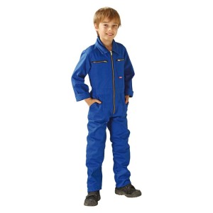 PLANAM - Salopeta copii, 100% bumbac, 290g/mp, albastru, mas. 122/128 [0160122]