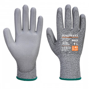 PORTWEST - Manusi MR Cut PU, gri, mas. XXL [A622G7R-XXL]