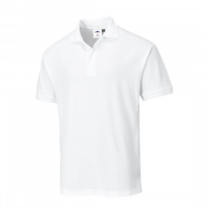 PORTWEST - Tricou Polo Naples, alb, mas. S [B210WHR-S]