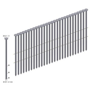 PREBENA - Cuie in banda CNW, 2.8x80mm, 4500 bucati [CNW28/80BKRI]