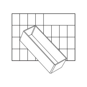 Raaco - Cutie A8-1 pentru organizator, 47x55x157mm [114592]