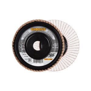 RHODIUS - Disc lamelar de slefuit Aluminiu, 125mm, P40 [210475]