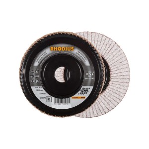 RHODIUS - Disc lamelar de slefuit Aluminiu, 125mm, P60 [210476]
