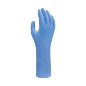 SHOWA - Manusi de unica folosinta 7555, nitril, 295mm, albastru, mas. L, 100 bucati [7555L]