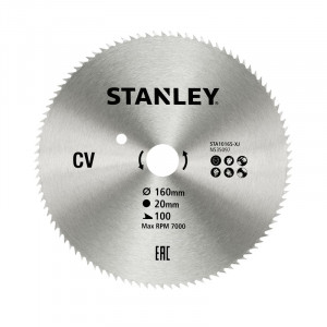 STANLEY - Panza fierastrau circular 160x20mm, 100 dinti [STA10165-XJ]