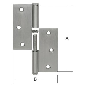 VORMANN - Balama usa pe dreapta 90x90mm [10872090]