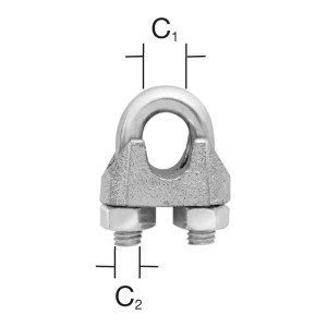 Vormann - Brida pentru cablu 8mm, 2 bucati [007900203AV]