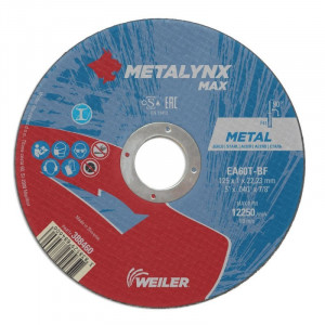 Weiler - Disc abraziv debitare pentru metal Extra, 125x22.23x1.6mm [E1251622M]