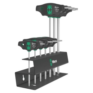 Wera - Set surubelnite cu maner in T, suport metal, T6-T30, 7 bucati [05023456001]