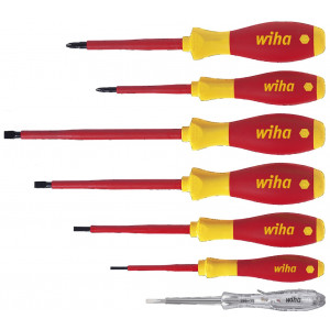 wiha - Set surubelnite electricieni, SoftFinish, drepte, Philips, 7 piese [WH00834]